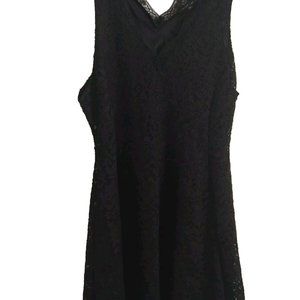 Love J Brand 2X Black Lace Dress